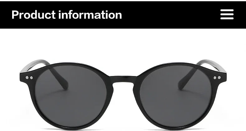 Retro Round Polarized Sunglasses Men Women Classic Leopard Frame Sun Glasses Fashion Black Driving Male Female Goggles UV400