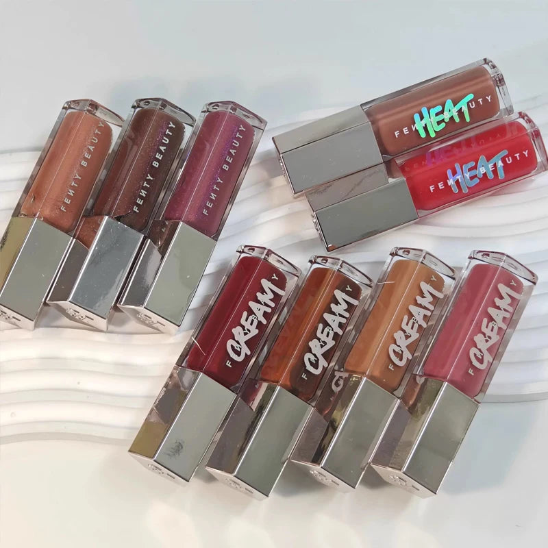 Fenty Beauty Lip Glow Long Lasting Waterproof Moisturizing Shiny Plumping Non-Sticky Glossy Lip Makeup for Daily Party Beauty