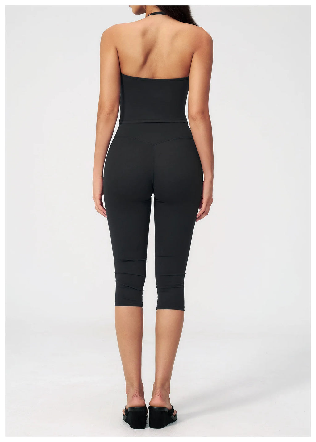 Yoga Set 2PCS Sports Set Short Sleeve Fitness Outfits Women Tracksuit Workout Clothes Running Capri Pants Gym Suit Athletic Wear