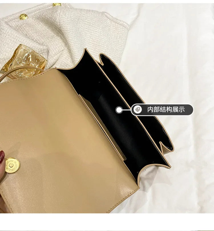 High-End Leather Women Diaper Bag Classic Designer Paris Casual Simple Vintage Trendy Design with Adjustable Shoulder Strap