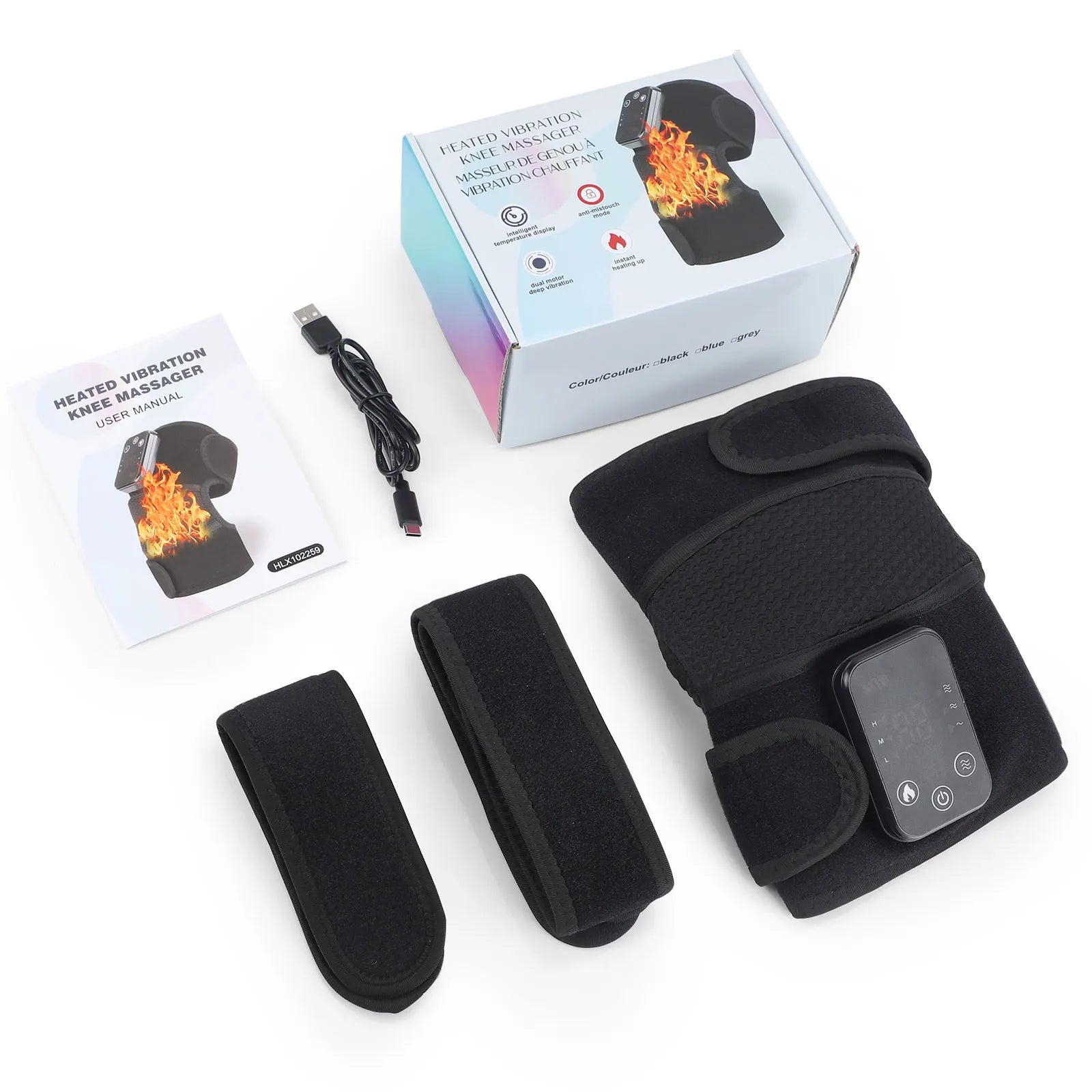 Adjustable Heating Vibration Shoulder Brace Support, Electric Heating Pad for Shoulder, Left and Right Shoulder Massager Warming