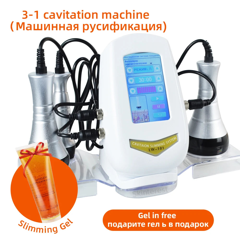 Nourishbel 3in1 Slimming Massage Cavitation Machine Multifunctional Equipment Facial Body Tightening Lifting Skincare Tool