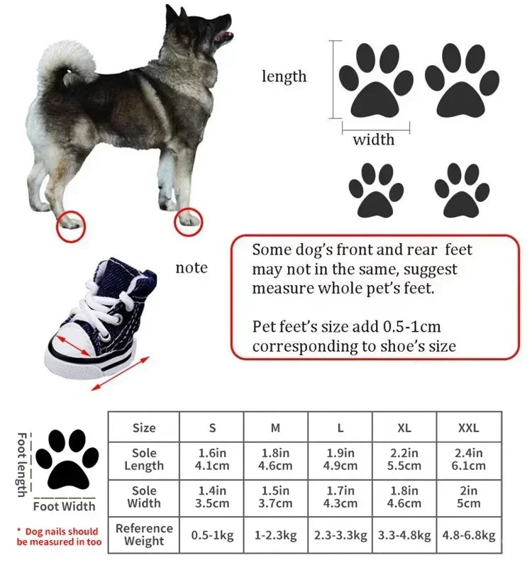 New Pet Shoes Non-slip Wear Thickened Denim Canvas Summer Shoes Teddy Dogs and Cats Universal Outdoor Breathable
