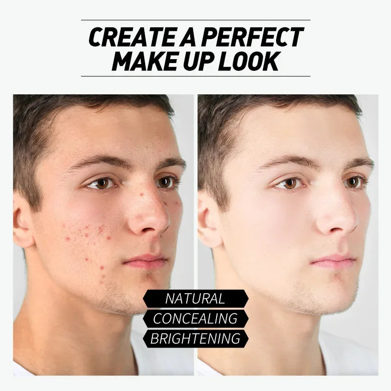 LAIKOU Men BB Cream Revitalising Nourishing Brighten Cream Natural Whitening Face Foundation Tone Up Cream Lazy Concealer 50g