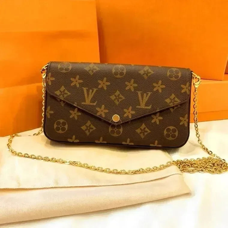 10A Bags 3/p Set Top Luxury Designer Wallet Shoulder Women Classic Flower Pochette Felicie Bag Leather Clutch Tote Messenger bag