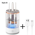 Portable USB Makeup Brush Cleaner 3 In 1 Electric Cosmetic Brushes Cleaning Dryer Tool Automatic Wash Makeup Cleaner For Women