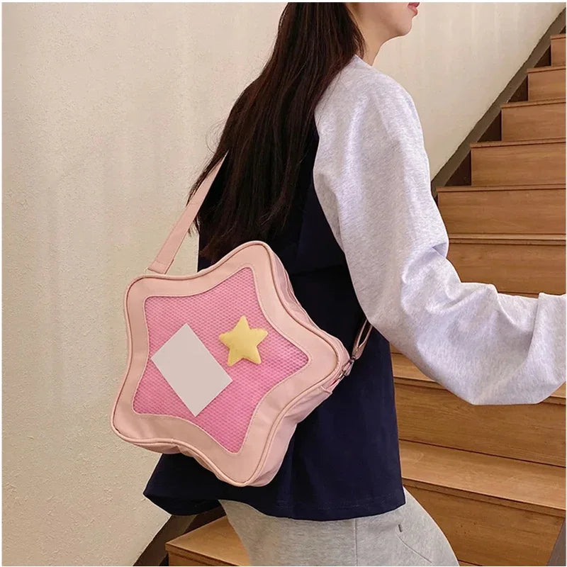 Creative Women's Ita Bag,original Cute Kawaii Ita Backpack,apple Five Pointed Star Street Fashion Harajuku Girl Crossbody Bag