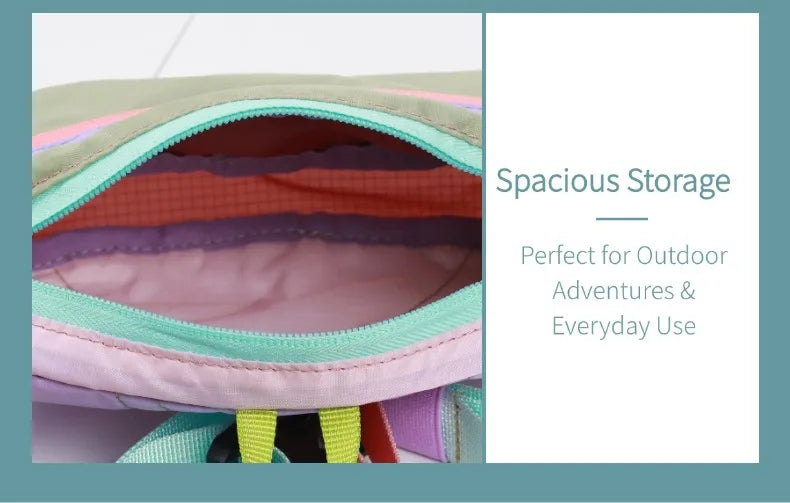 EcoSloth Random Foldable Waist Pack and Outdoor Water-resistant Fanny Packs for Women Men Crossbody Bags for Running Hiking Work