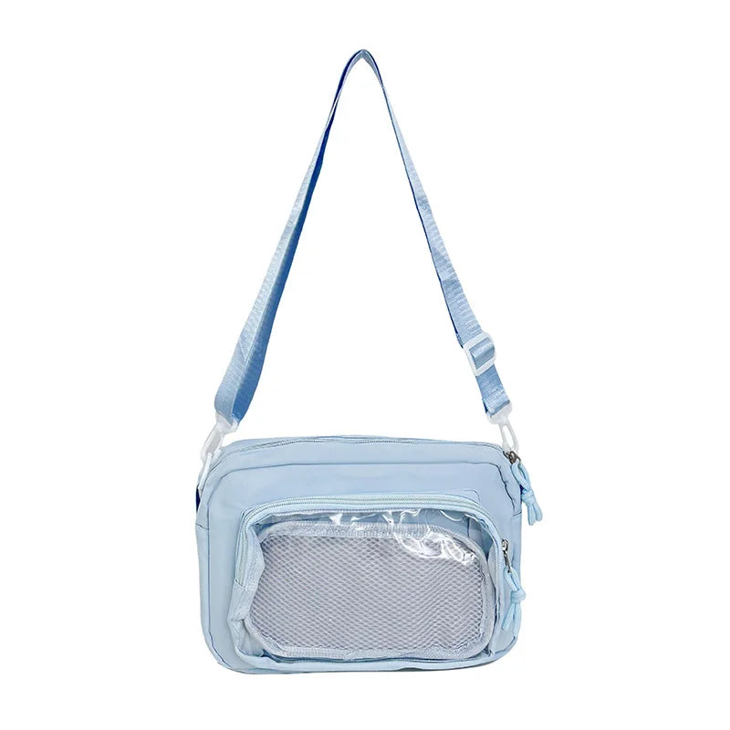Japan and South Korea Cute Small Bag Female anime Pain Bag Pure Color Small Fresh Student Korean Simple Bag Crossbody Bag Female