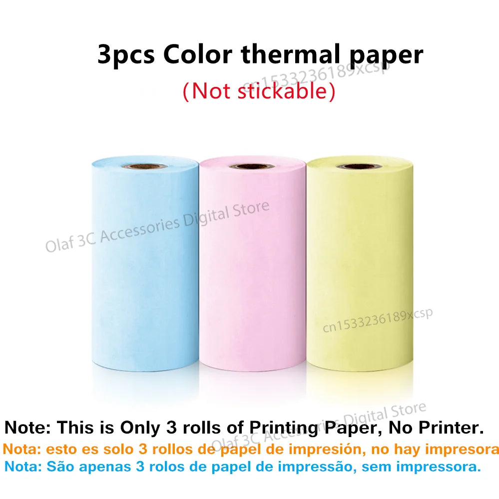 Meow Mini Label Printer Thermal Portable Printers Stickers Paper Inkless Wireless Impresora Portátil 200dpi Android IOS 57mm