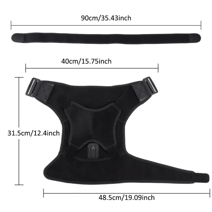 Vibration Shoulder Steamer Belt Heated Shoulder Warmer Massager Electric Smart Massage Machine Temperature Adjust