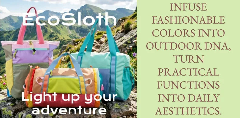 EcoSloth Random Foldable Waist Pack and Outdoor Water-resistant Fanny Packs for Women Men Crossbody Bags for Running Hiking Work