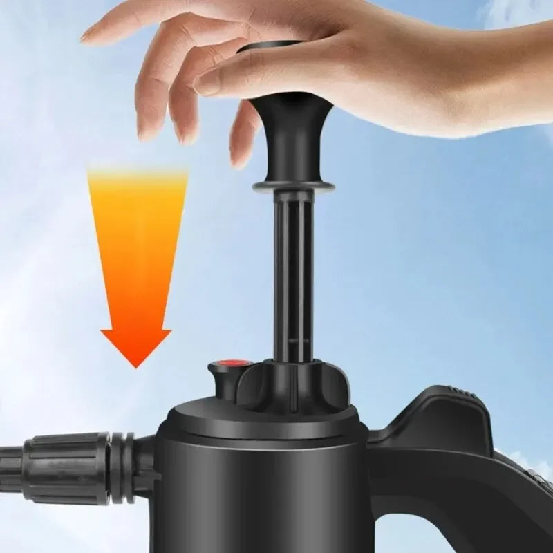 2L Foam Sprayer Car Wash Hand-held Foam Watering Can Air Pressure Sprayer Plastic Disinfection Water Bottle Car Cleaning Tools