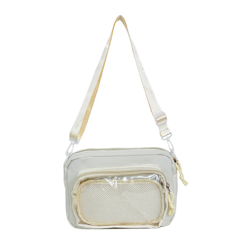 Japan and South Korea Cute Small Bag Female anime Pain Bag Pure Color Small Fresh Student Korean Simple Bag Crossbody Bag Female