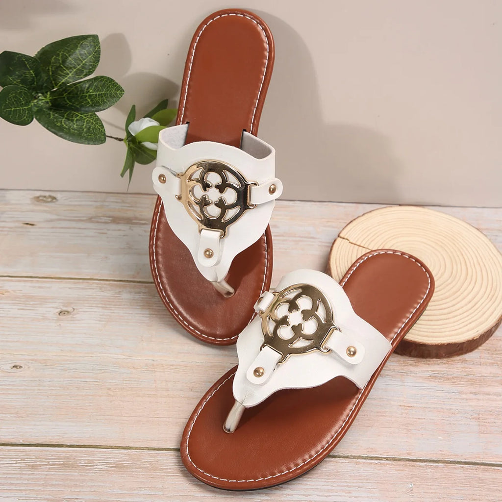 Flip-Flops Fashion Trendy Women's Beach Sandals Outdoor Wear Non-slip Outdoor New Versatile Women Slippers Zapatos De Mujer