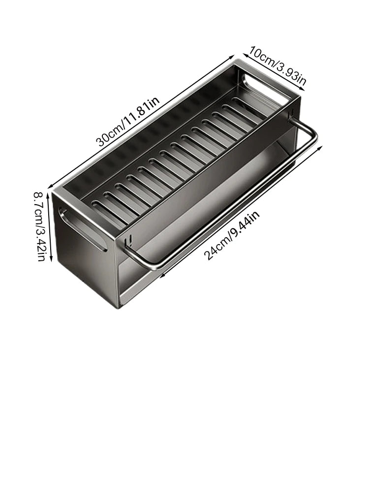 Kitchen Sink Caddy Organizer Dish Soap Brush Sponge Holder Countertop Sink Organizer Rack for Kitchen Organizers and Storage
