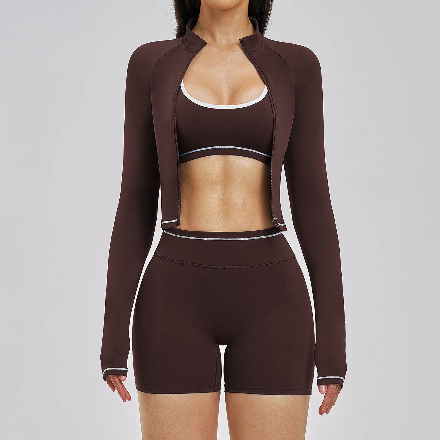3PCS Sports Sets Woman Set Yoga Sexy Outfits Nude Feel Spring Summer Women's Gym Kit Female Fitness Clothing Outdoor Running