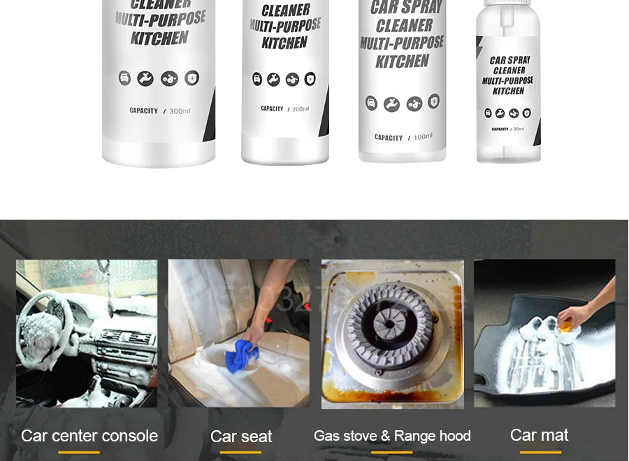 Multi-Purpose Foam Cleaner Rust Remover Cleaning Car House Seat Car Interior Accessories Home Kitchen Cleaning Foam Spray