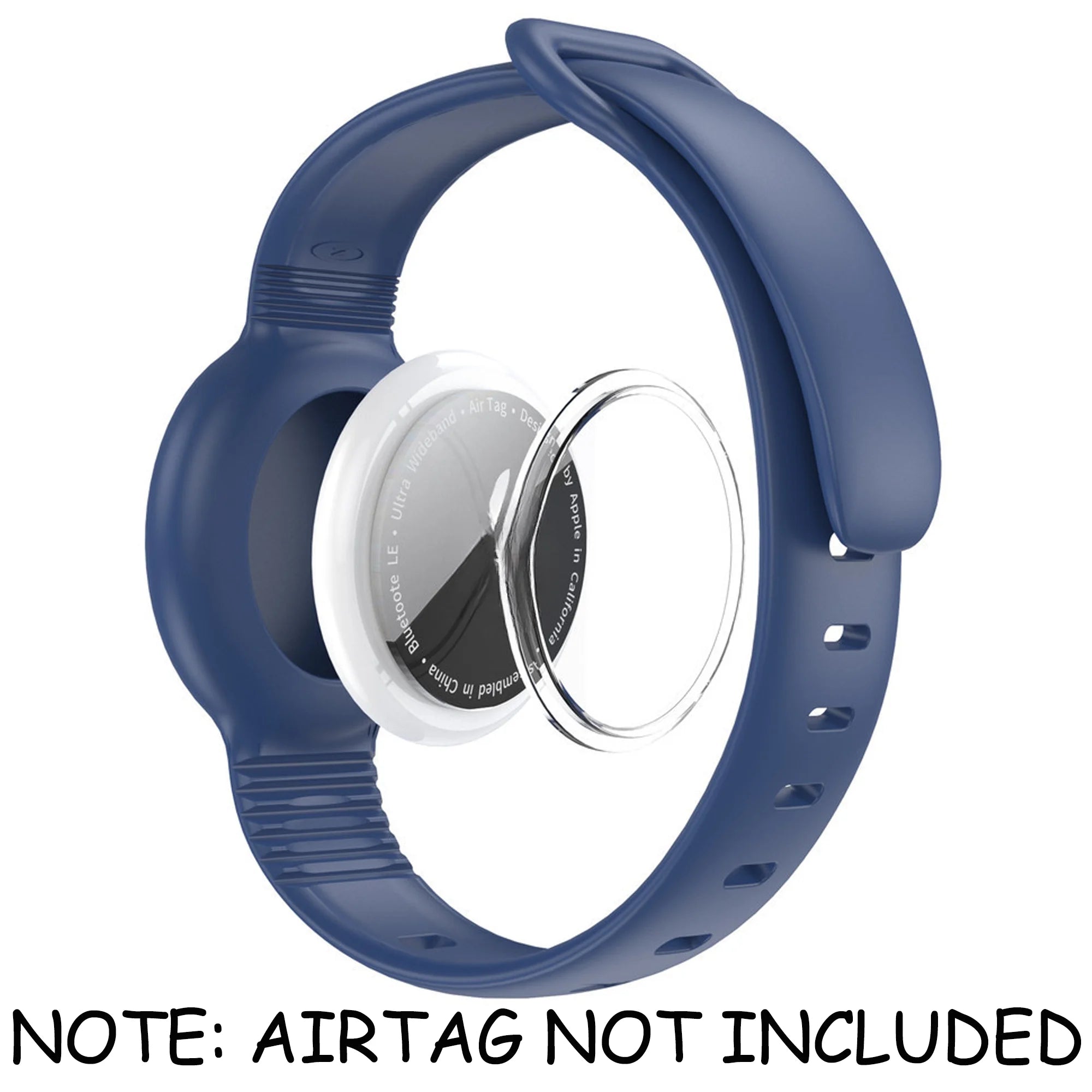 Waterproof Airtag Bracelet for Kids Soft Nylon Hidden Air Tag Wristband Full Cover Lightweight  Band for Toddler Child