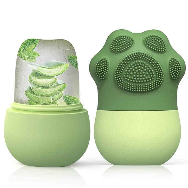 Ice Face Roller Silicone Ice Roller For Face and Eyes Puffiness Relief Reusable Facial Ice Mold Skin Care Beauty Tools For Women