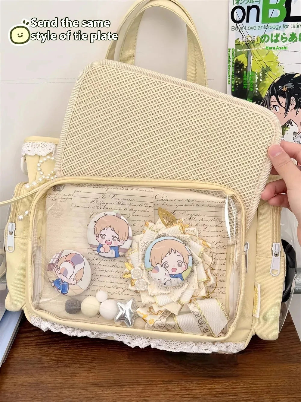 Ballet Girl Large Appetite Itabag Japanese Two-Dimension Single Shoulder Crossbody Bag Gift For Friends Women'S Handbag