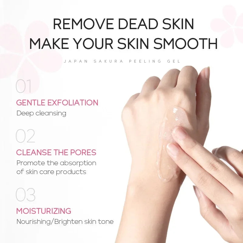 LAIKOU Sakura Peeling Gel Facial Exfoliation Cleans Pores Moisturizing Oil Control 60g