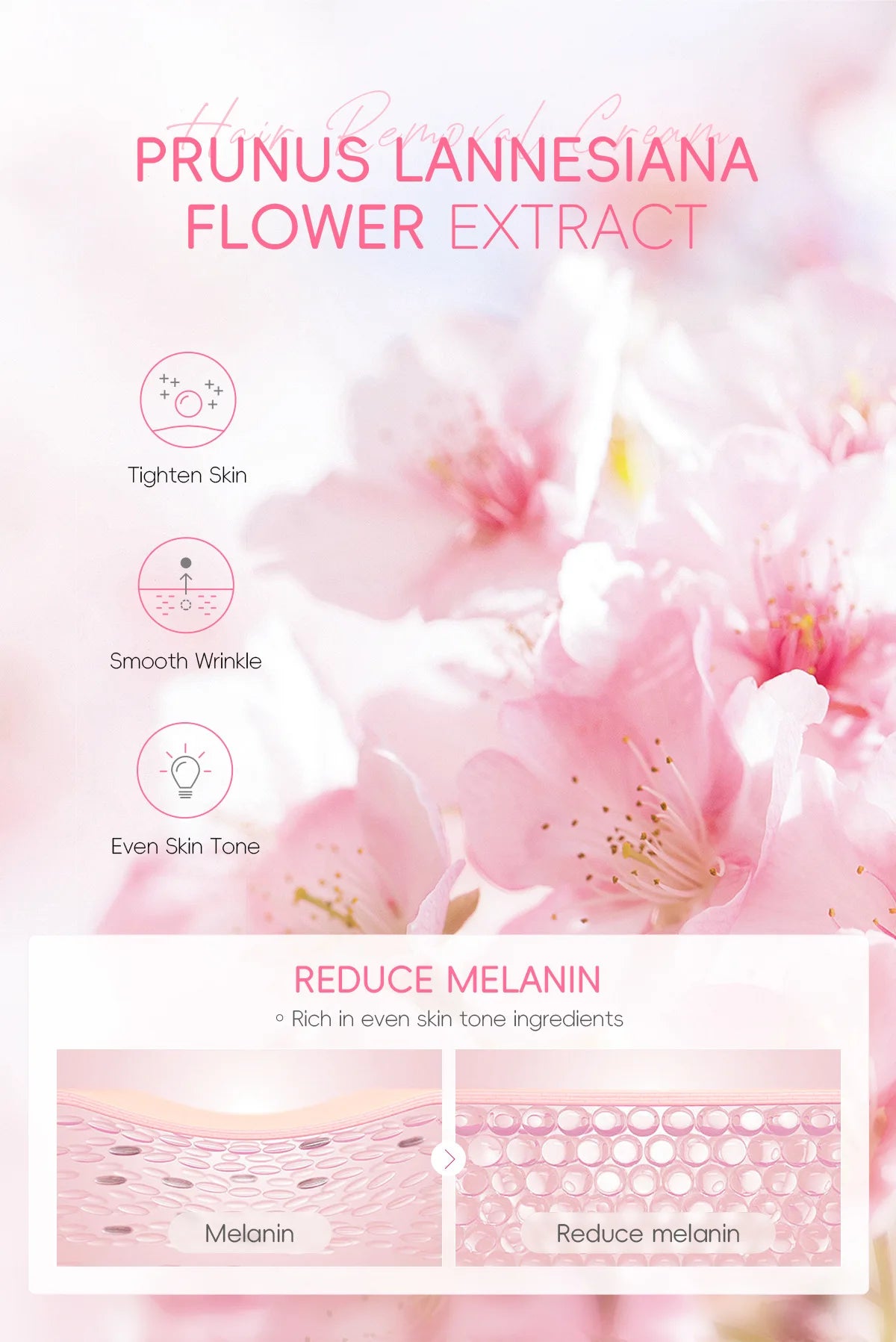 LAIKOU Hair Removal Cream  Intimate Areas Epilator Cream Painless Health Hair Remover Growth Inhibitor Men Woman Body Care 50g