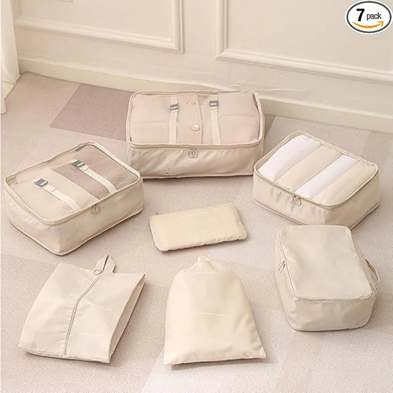 7/8/9/10/11 Pcs Set Travel Organizer Storage Bags Suitcase Packing Cubes Set Cases Portable Luggage Clothes Shoe Tidy Pouch