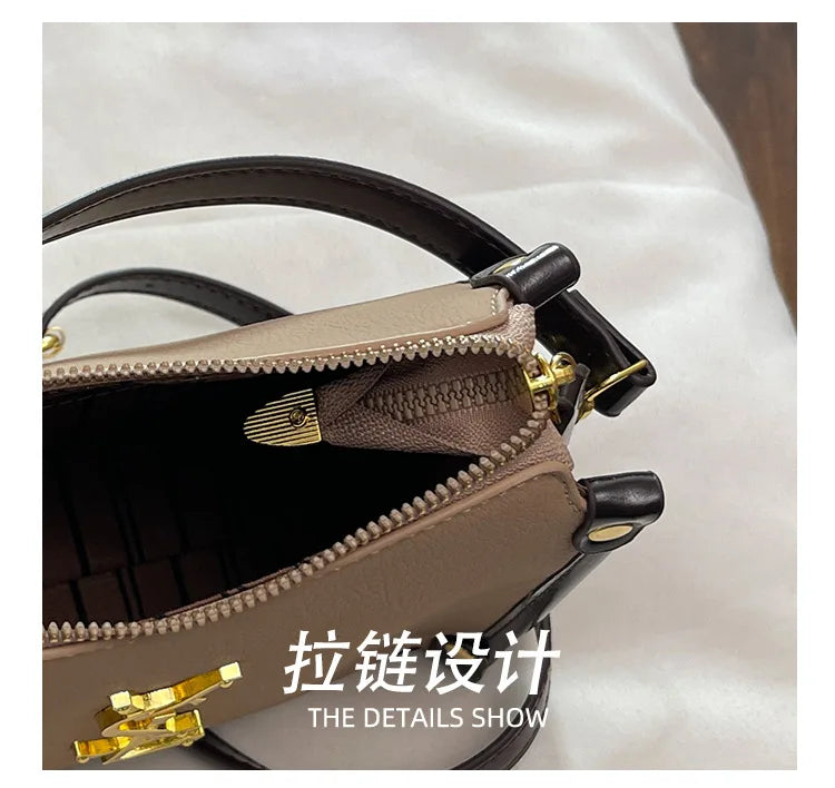 2026 New Korean Style Retro Mini Square Crossbody Bag Shoulder Top Handle Purse Textured Everyday Tote for Women