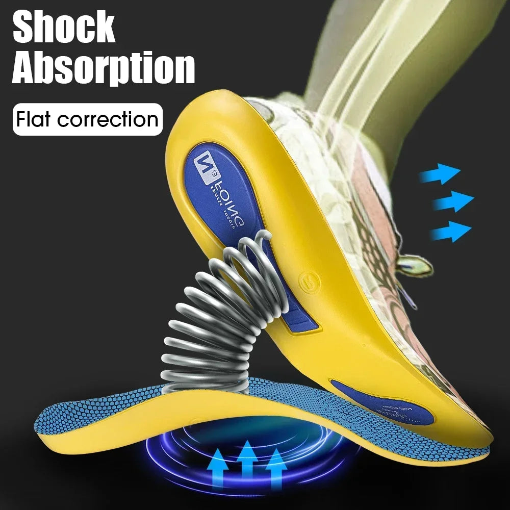 Sport Insoles for Shoes Sole Shock Absorption Deodorant Breathable Cushion Running Insoles for Feet Man Women Orthopedic Insoles