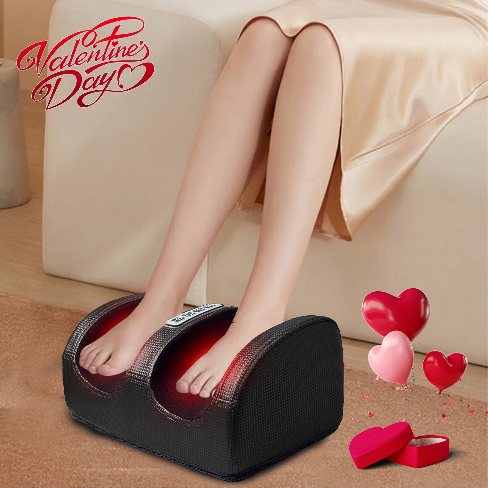 Foot massage machine Foot kneading foot leg massager electric heating home leg machine Christmas gifts, Valentine's Day gifts, M