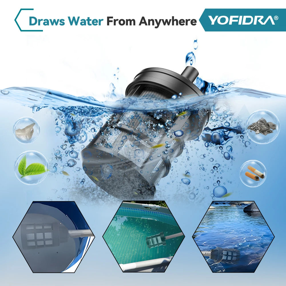 YOFIDRA 200Bar Brushless Electric High Pressure Washer Water Gun 6IN1 Cordless Car Washer Cleaning Garden For Makita Battery Pin