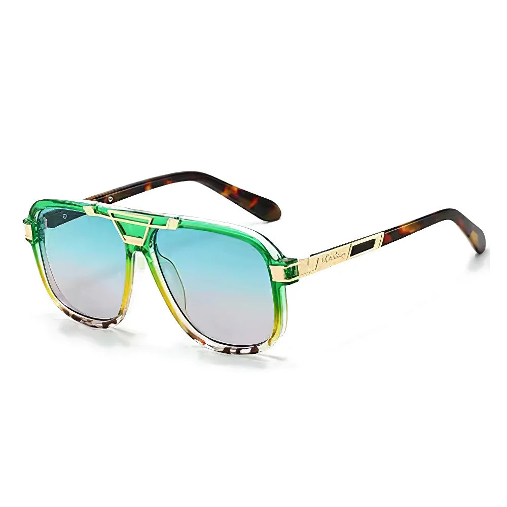 2026 New Fashionable Large Frame Women Sunglasses Gradient Color Glasses Women Trendy Accessories Metal Decorative Styles UV400