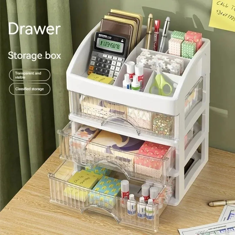 Clear 5-Tier Makeup Organizer with Drawers, Large Capacity Cosmetic Storage for Vanity, Dustproof Skincare Lipstick Brush Holder