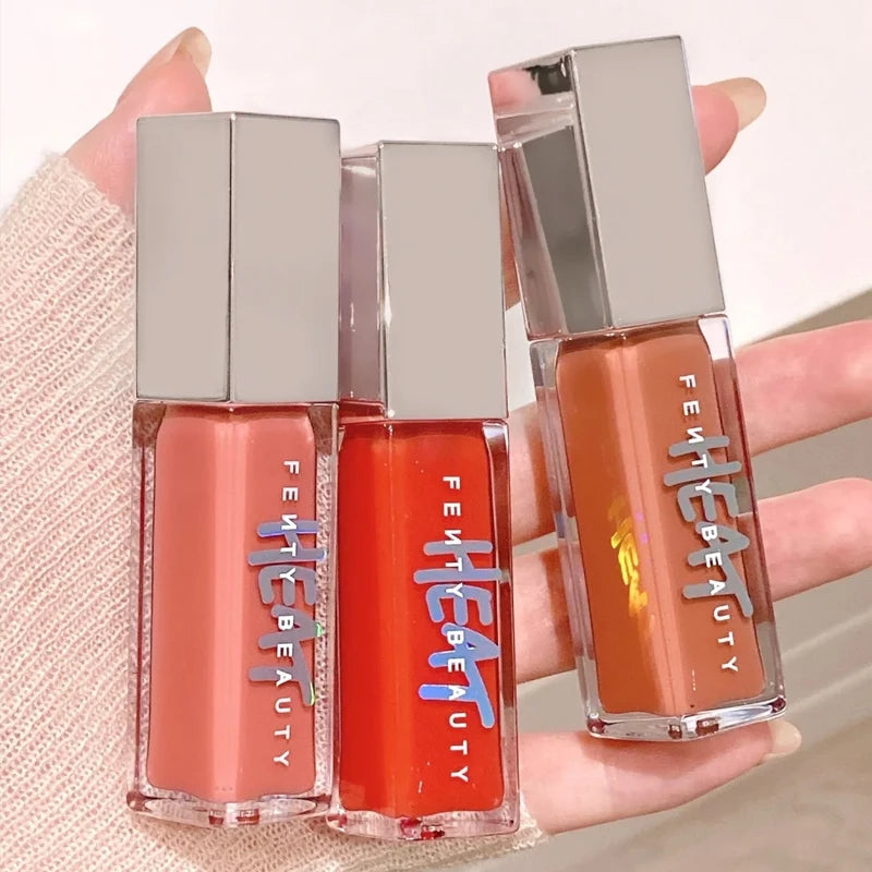 Fenty Beauty Lip Glow Long Lasting Waterproof Moisturizing Shiny Plumping Non-Sticky Glossy Lip Makeup for Daily Party Beauty