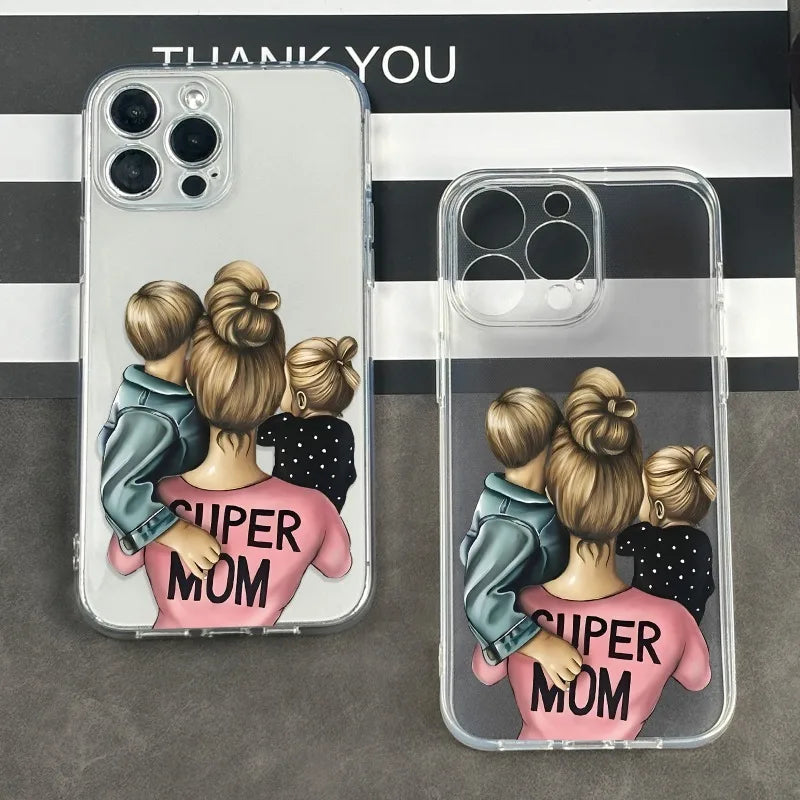 Harmony mother pattern UV printing mobile phone case 360 degree full protection iPhone 11 12 13 14 Pro Max 15 16 series