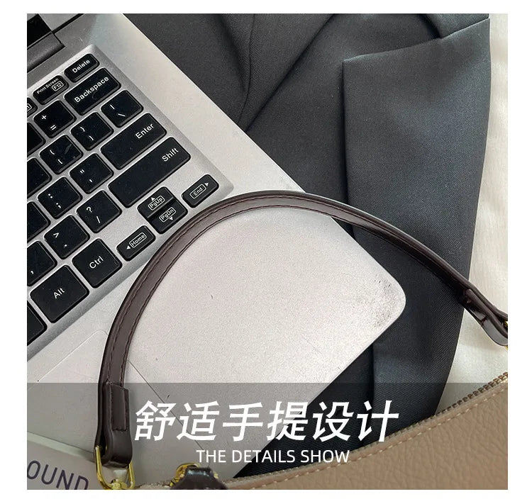 2026 New Korean Style Retro Mini Square Crossbody Bag Shoulder Top Handle Purse Textured Everyday Tote for Women