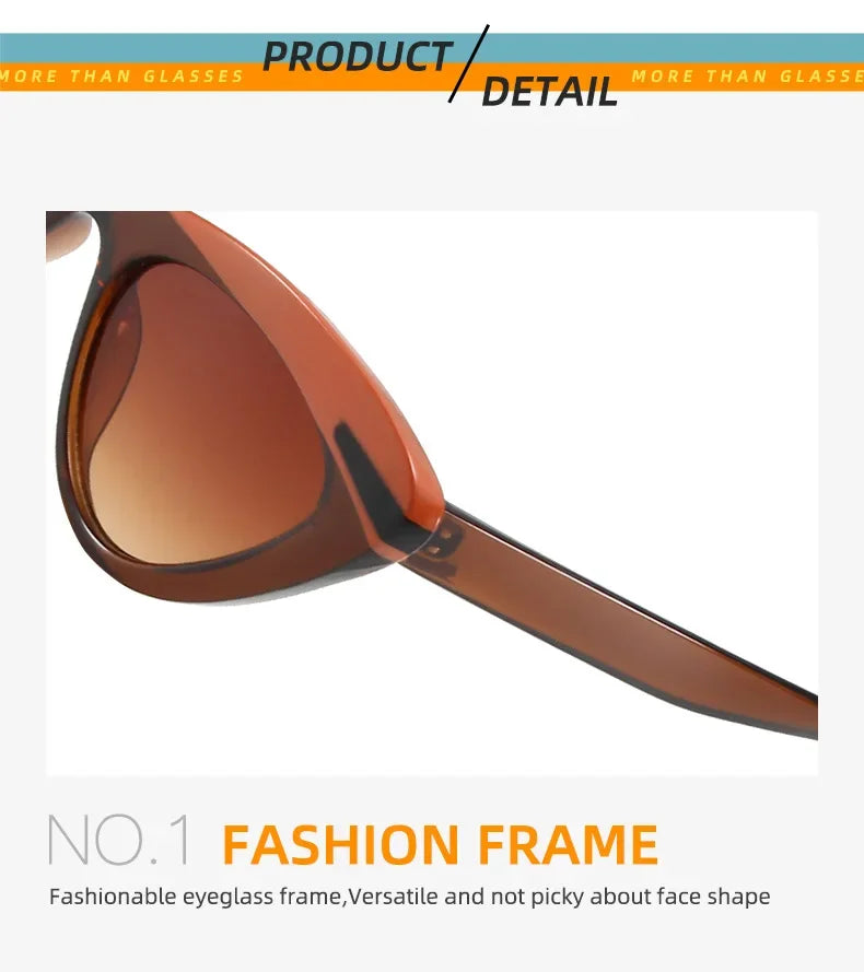 New Fashion Cat Eye Sunglasses Women Vintage Shades Brand Designer Gafas Luxury Sun Glasses UV400 Eyewear Oculos