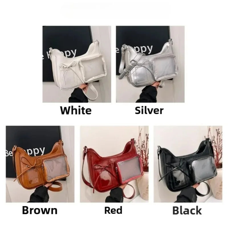 Women's Transparent Ida Bags Japan Shoulder Bags Women Students Crossbody Bags Women's Designer Handbags