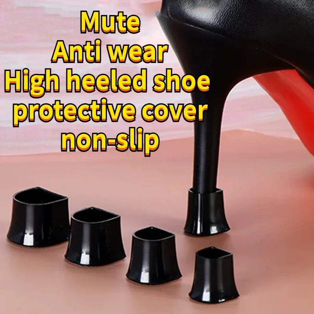 1PAIR Silicone High Heel Protectors Stoppers Latin Stiletto Dancing Covers Antislip High Heeler Bridal Wedding Shoes Accessories