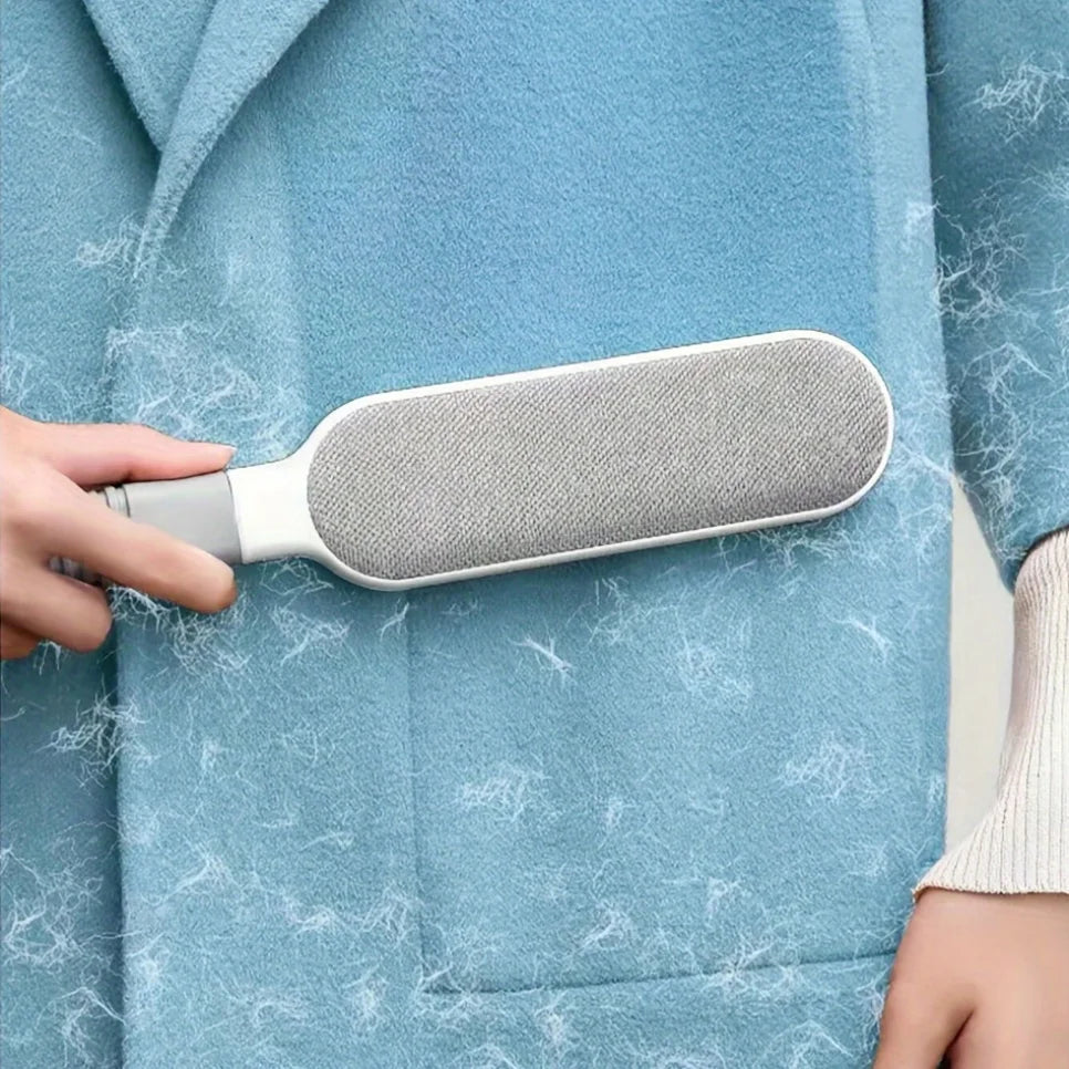 Double-sided manual electrostatic pet hair brush, suitable for cleaning pets, clothing, sofas, furniture, and carpets