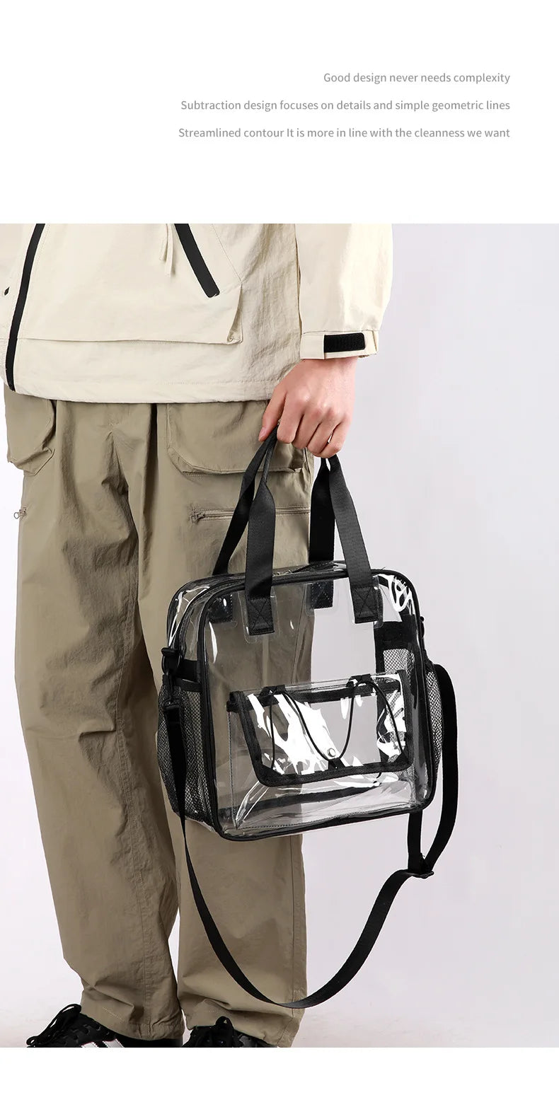 Ladies' shoulder bagTransparent swimming bag PVC travel storage bag travel bag sports stadium concert beach student fashion bag