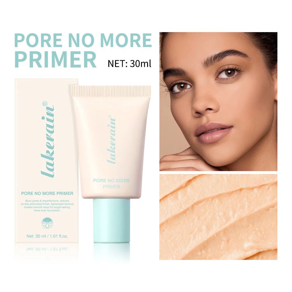 Pore No More Primer Base Makeup Matte Finish Primer Water & Sweat Resistant Long Lasting Oil Control won't cause acne Cosmetics