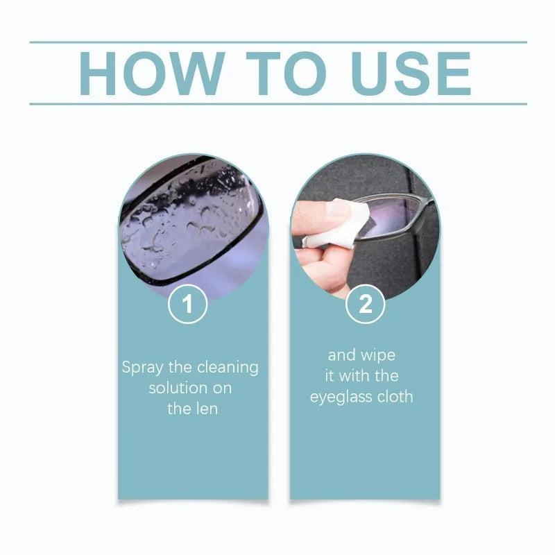Eyeglass Cleaning Solution Multipurpose Glasses Care Liquid Lens Scratch Cleaning Tools High Concentration Glasses Repair Spray