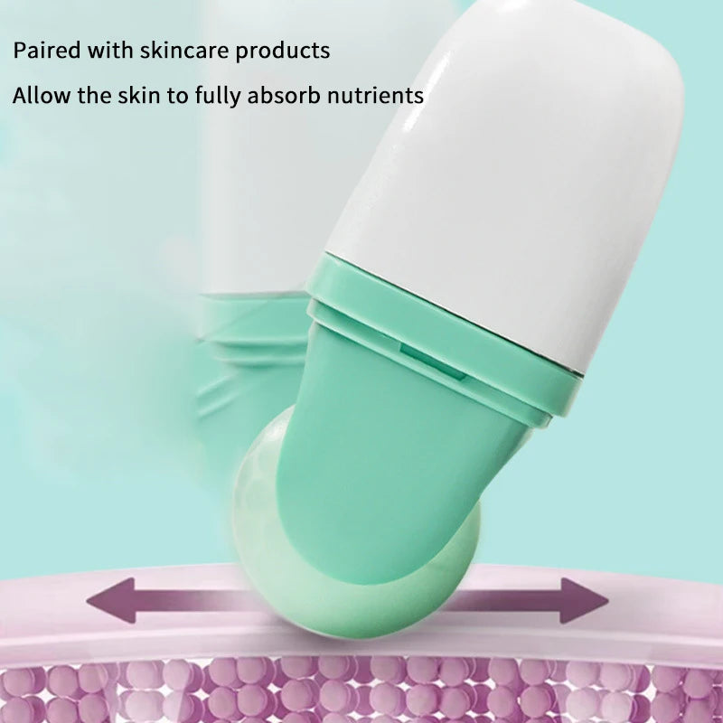 Double Head Ice Roller For Face Eye Puffiness Migraine Pain Relief And Minor Injury Facial Cold Therapy Massage Roller Skin Care