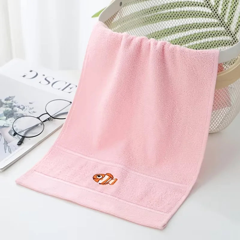 Large Children's Cartoon Animal Primary Baby School Students Face Towel Soft Absorbent Household Bath Towels for Baby Kids Gift