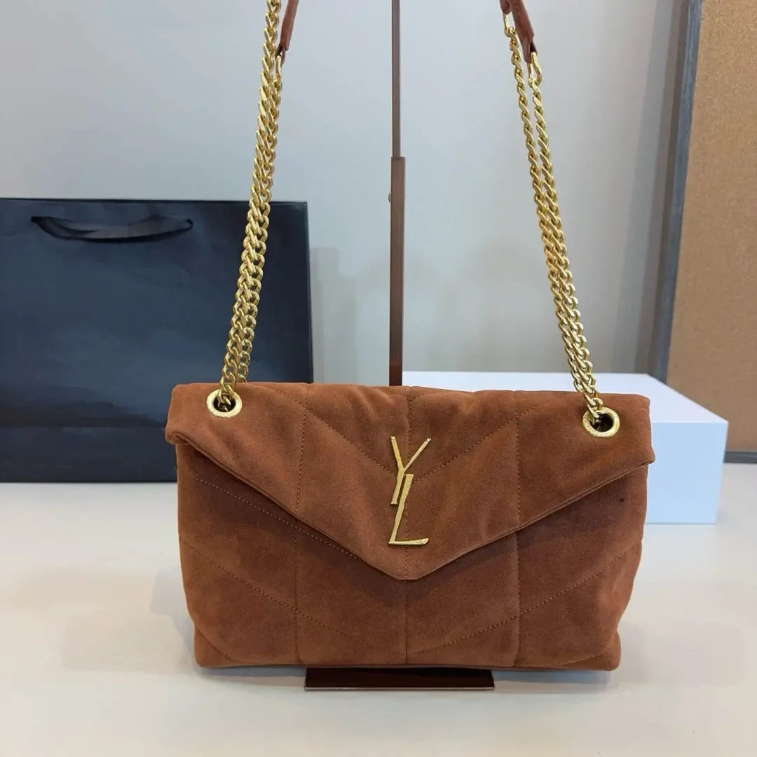 Designer Shoulder Luxury Woman Fashion Handbag Classic Womens Printed Retro Sweet Outdoors Purse Underarm Bag yslbags yslcross b