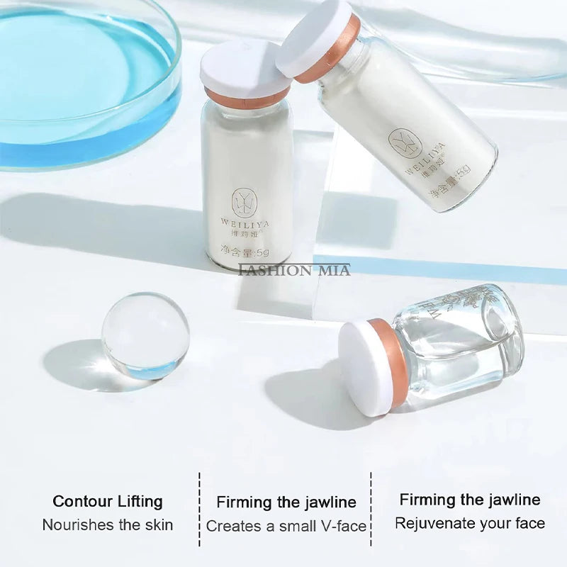Korea Collagen Peptide Firming Essence Mask Kit V-Face Lifting Thread Mask Hyaluronic Acid Rejuvenate Whitening SkinCare