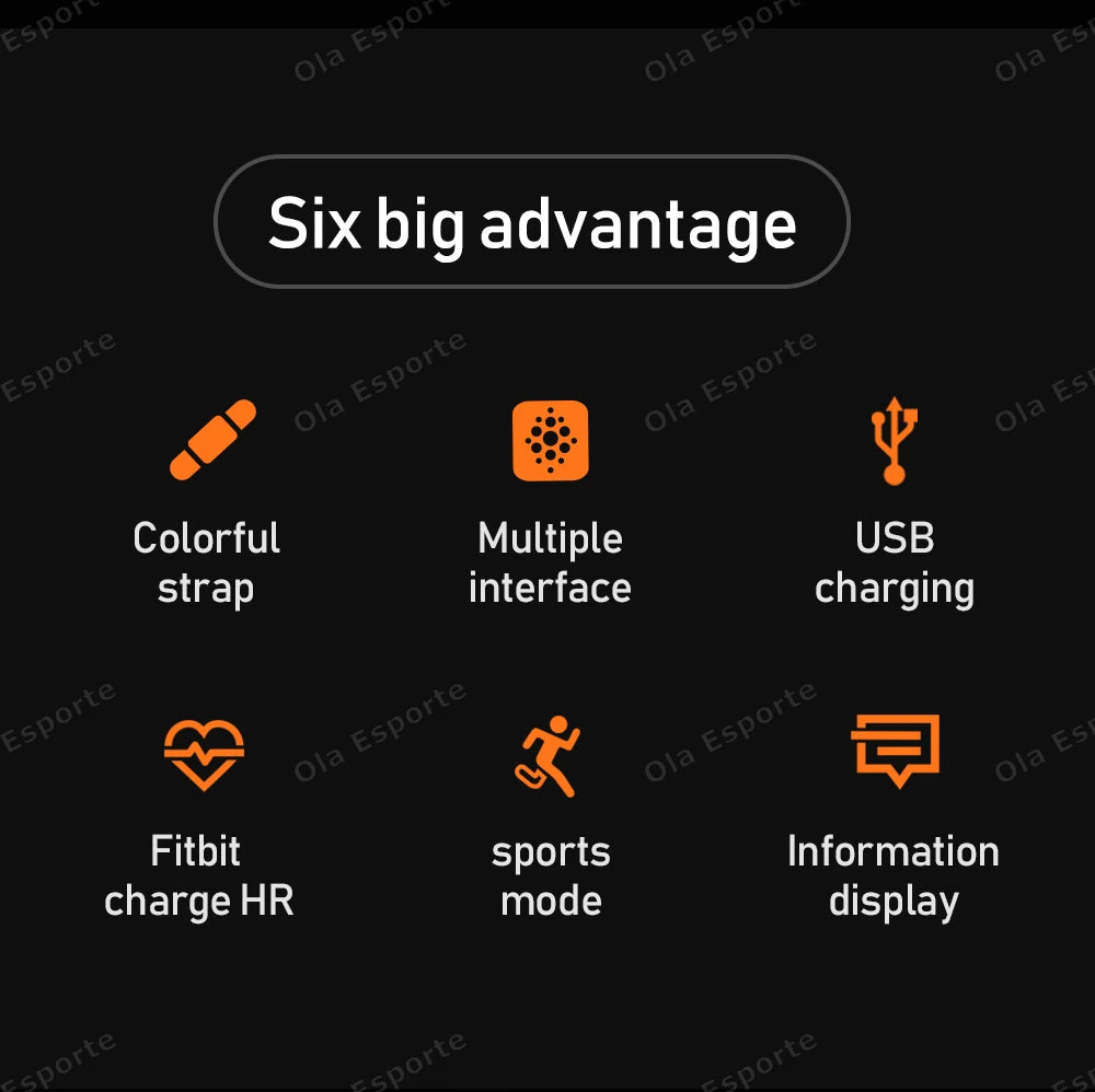 Smart Watch Men Women Bluetooth Step Counting Sports Bracelet Fitness Tracker Heart Rate Blood Pressure Sleep Smart Bracelet New
