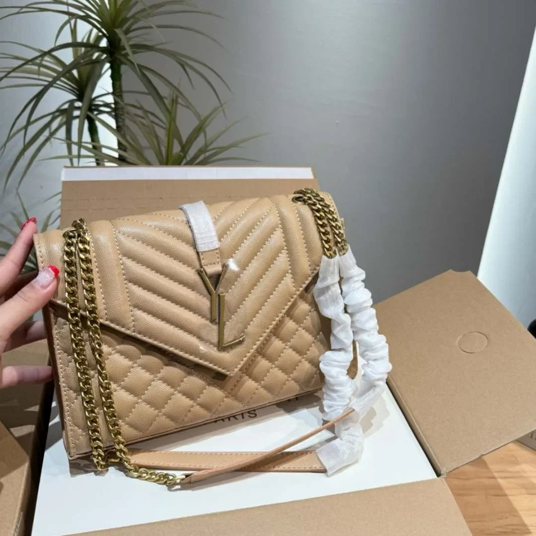 Designer Shoulder Luxury Woman Fashion Handbag Classic Womens Printed Retro Sweet Outdoors Purse Underarm Bag yslbags yslcross b